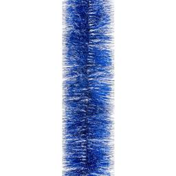 Мішура Novogod'ko 5 см 2 м синя з білими кінчиками (980397)