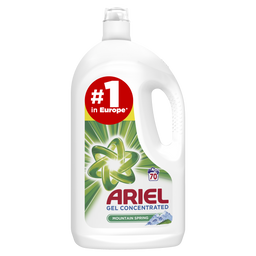 Жидкий стиральный порошок Ariel Горный Родник, для белых и цветных тканей, 3,85 л