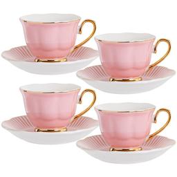 Кофейный набор Lefard, 50 мл, розовый с белым (922-026)