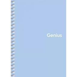 Блокнот для записів Genius, А6, в клітинку, спіраль, 80 л., блакитний (A6-080-6805K)