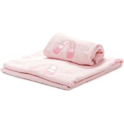 Набор махровых полотенец Saffran Детский, 40х60 см/70х120 см, розовый, 2 шт. (ТР00014)