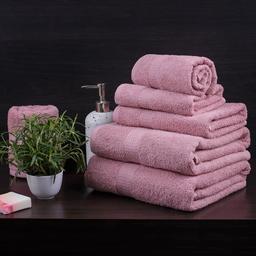 Полотенце для рук Aisha Home Косичка, махровое, 70х40 см, розовый (1001-15-1611)