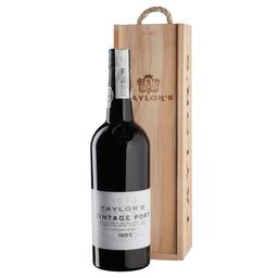 Вино портвейн Taylor's Vintage 1985, у подарунковій упаковці, червоне, кріплене, 20,5%, 0,75 л