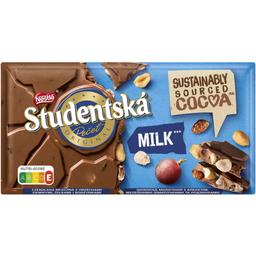 Шоколад молочный Orion Studentska с арахисом, желейными кусочками и изюмом 170 г