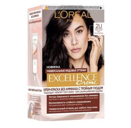 Фарба для волосся L’Oréal Paris Excellence Creme, відтінок 2U (універсальний темно-каштановий), 192 мл (AA343500)