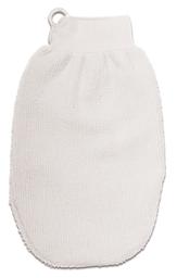Губка банна масажна Titania Рукавичка, 22,5 см, білий (9104 бел)
