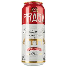 Пиво Praga Premium Pils, світле, 4,7%, з/б, 0,5 л (588630)