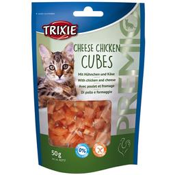 Лакомство для кошек Trixie Premio Cheese Chicken Cubes, сырно-куриные кубики, 50 г (42717)