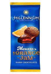 Шоколад чорний Millennium з мусовою та апельсиновою начинкою, 135 г (779430)