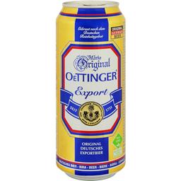 Пиво Oettinger Export светлое 5.4% ж/б 0.5 л (910700)