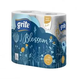Тришаровий туалетний папір Grite Blossom, 4 рулони (624176)