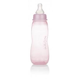 Бутылочка полипропиленовая Nuby, стандартное горлышко, средний поток, 240 мл, розовый, 0+ (1158pnk)