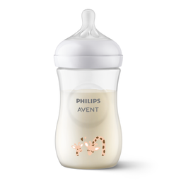 Бутылочка для кормления Philips AVENT Natural Природный поток, жираф, 260 мл (SCY903/66)