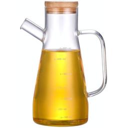 Пляшка для олії та оцту Ardesto Midori з боросилікатного скла, 650 мл (AR4565BB)