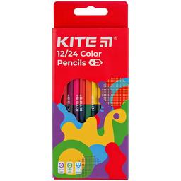 Кольорові двосторонні олівці Kite Fantasy 12 шт. (K22-054-2)