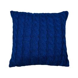 Подушка декоративная Прованс Косы, 33х33 см, синий (27421)