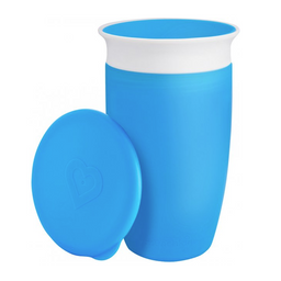 Чашка-непроливайка Munchkin Miracle 360 с крышкой, 296 мл, голубой (051858)