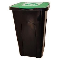 Контейнер для сміття Keeeper, 50 л, чорний з зеленим (905303)