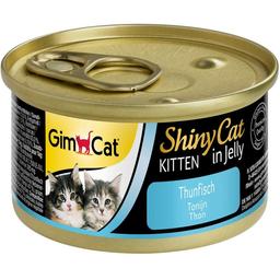 Влажный корм для котят GimCat ShinyCat Kitten, с тунцом, 70 г
