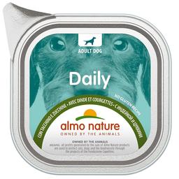 Вологий корм для собак Almo Nature Daily Dog, з індичкою та кабачком,100 г (225)