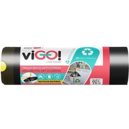 Пакети для сміття з зав'язками viGO! Eco Garbage, 60 л, 15 шт.
