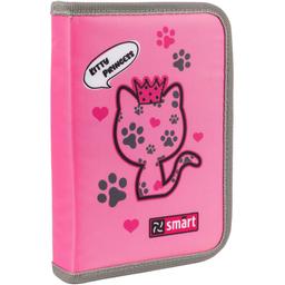 Пенал твердий Smart HP-02 Meow, 13х21х3 см, рожевий (533276)