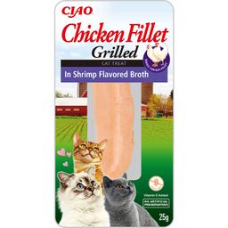 Ласощі для котів Inaba Ciao Grilled куряче філе на грилі в бульйоні з креветок 25 г