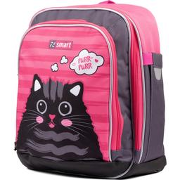 Рюкзак шкільний Smart H-55 Cat Rules, чорний з рожевим (558036)