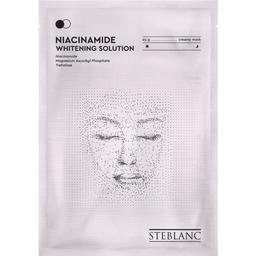 Тканевая маска для лица Steblanc Niacinamide Whitening Solution Осветляющая с ниацинамидом, 25 г