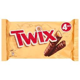 Конфеты Twix печенье/карамель в молочном шоколаде, 200 г (4 упаковки по 50 г) (659847)