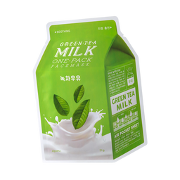 Тканевая маска A'pieu Green Tea Milk One-Pack с экстрактом зеленого чая, 21 мл