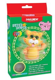 Масса для лепки Paulinda Super Dough Circle Baby Кот, оранжевый (PL-081177-4)