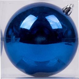 Новорічна іграшка Novogod'ko Куля 10 cм глянцева синя (974039)