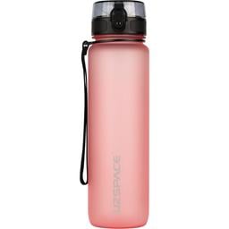 Пляшка для води UZspace Colorful Frosted, 1 л, коралово-рожевий (3038)