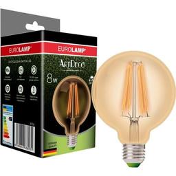 Светодиодная лампа Eurolamp LED Deco, G95, 8W, E27, 4000K (LED-G95-08274(Amber))