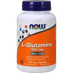Амінокислота Now L-Глютамін 500 мг 120 капсул