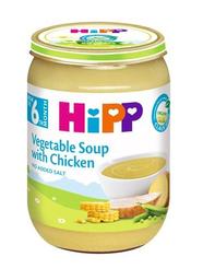 Органический овощной суп с цыпленком HiPP, 190 г