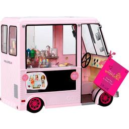 Транспорт для кукол Our Generation Фургон с мороженым и аксессуарами, розовый (BD37363Z)