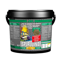Премиум корм для растительноядных пресноводных и морских рыб JBL Spirulina, 5,5 л