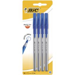 Ручка шариковая BIC Round Stic Exact, 0,36 мм, синий, 4 шт. (932857)