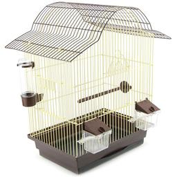 Клітка для птахів Лорі Капучіно, цинк, 23х33х49.5 см