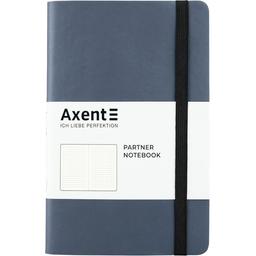 Книга записна Axent Partner Soft A5- у крапку 96 аркушів срібно-синя (8310-14-A)