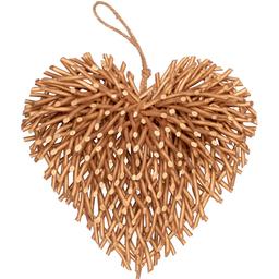 Декоративное украшение Yes! Fun Сердце 40 см из лозы золотое (974252)