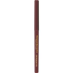 Автоматичний водостійкий олівець для очей Dermacol Waterproof Micro Eyeliner, №2, коричневий