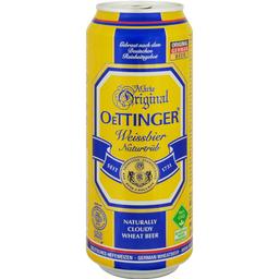 Пиво Oettinger Weissbier светлое нефильтрованное 4.9% ж/б 0.5 л (910699)