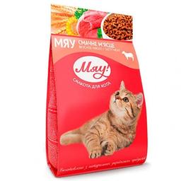 Сухой корм для кошек Мяу, с мясом, 900 г (B1260101)