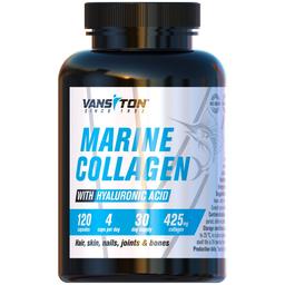 Натуральна добавка Vansiton Морський колаген із гіалуроновою кислотою 120 капсул