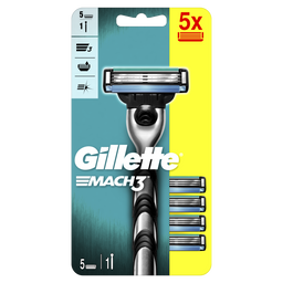 Бритва Gillette Mach3 с 5 сменными картриджами