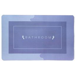Коврик суперпоглащающий в ванную Stenson 80x50 см прямоугольный светло-фиолетовый (26277)