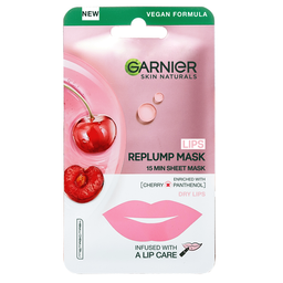 Тканинна маска Garnier Skin Naturals для сухої шкіри губ, 6 г (C6571500)